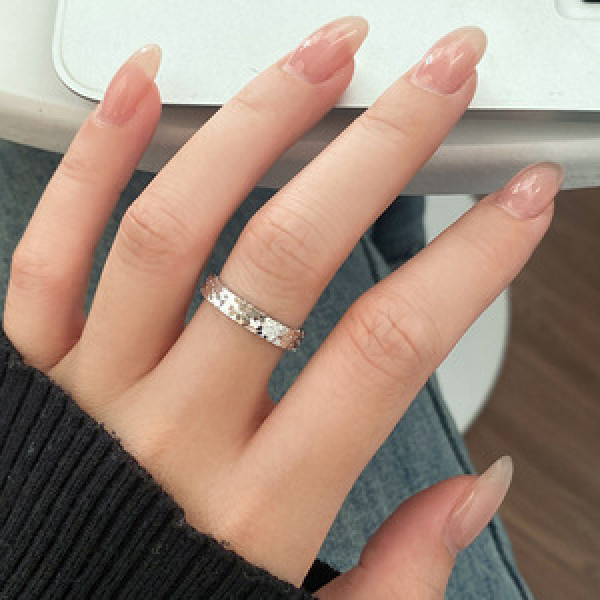 A45982 s925 sterling silver trendy sweet dainty ring