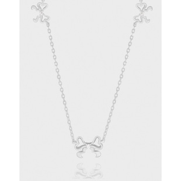 A42813 design butterfly sterling silver s925 necklace