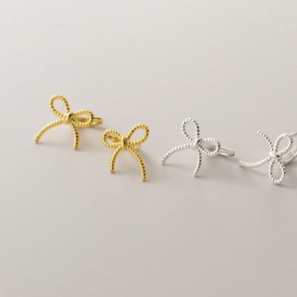 A43562 s925 sterling silver dainty sweet unique hollowed butterfly ear buckle