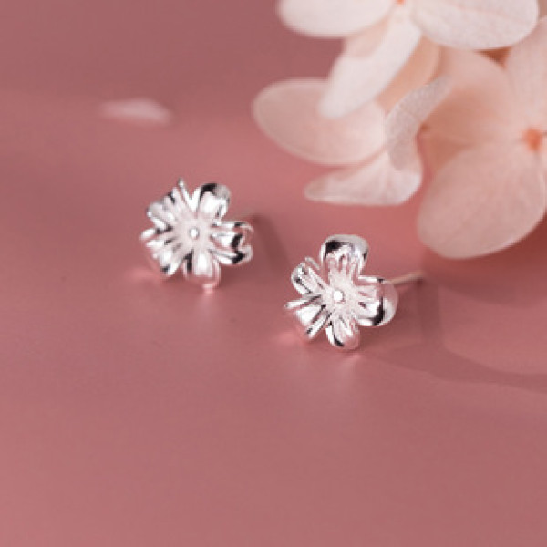 A38479 s925 sterling silver stud trendy elegant earrings