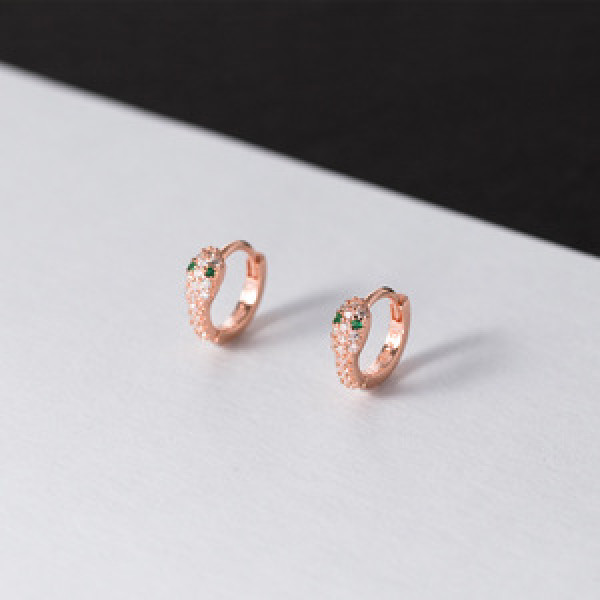 A44885 s925 sterling silver dainty simple unique rhinestone stud earrings