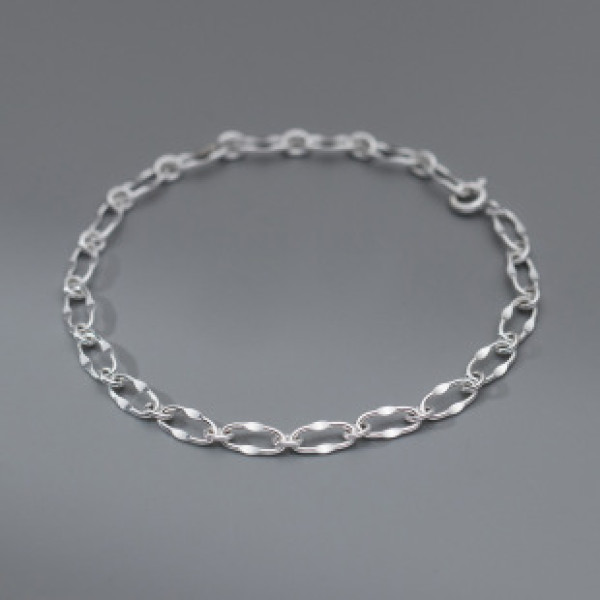 A41048 s925 sterling silver hollowed charm elegant bracelet