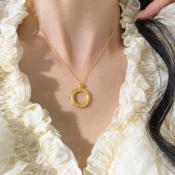 A45534 s925 silver vintage dainty necklace