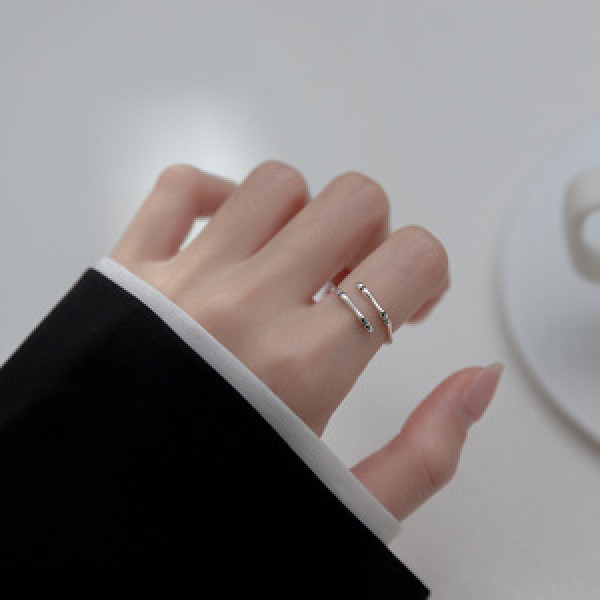 A44211 s925 silver thai simple vintage vintage trendy ring