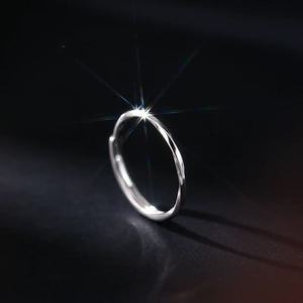 A46131 sterling silver fashion twist adjustable ring