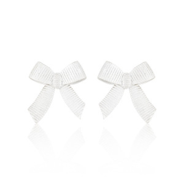 A44695 bar stripe butterfly stud minimalist s925 sterling silver earrings