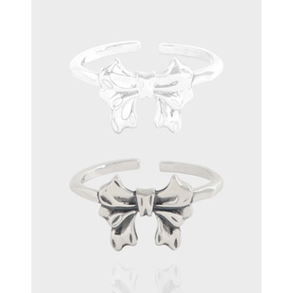 A41157 butterfly adjustable sterling silver s925 ring