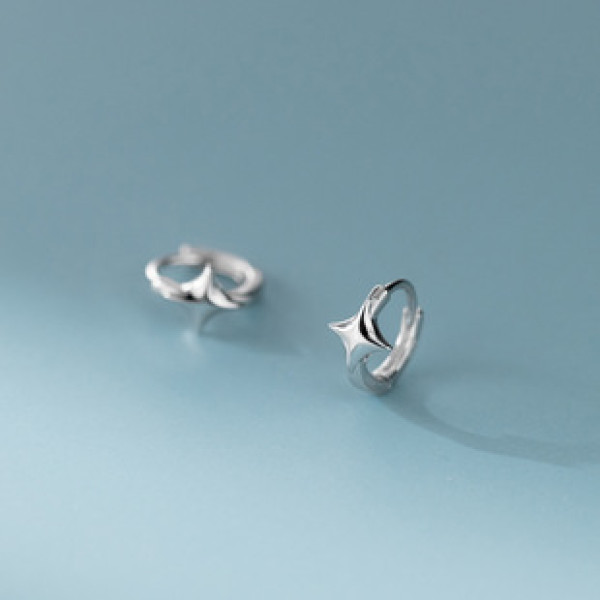 A43245 s925 sterling silver fashion simple earrings