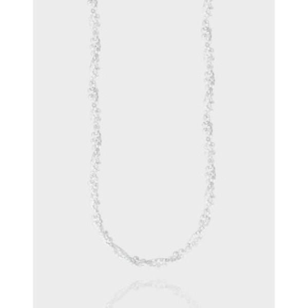 A38676 design minimalist bead sterling silver s925 necklace