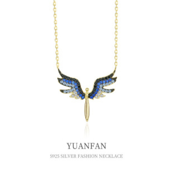 A37269 925 sterling silver angelwing necklace