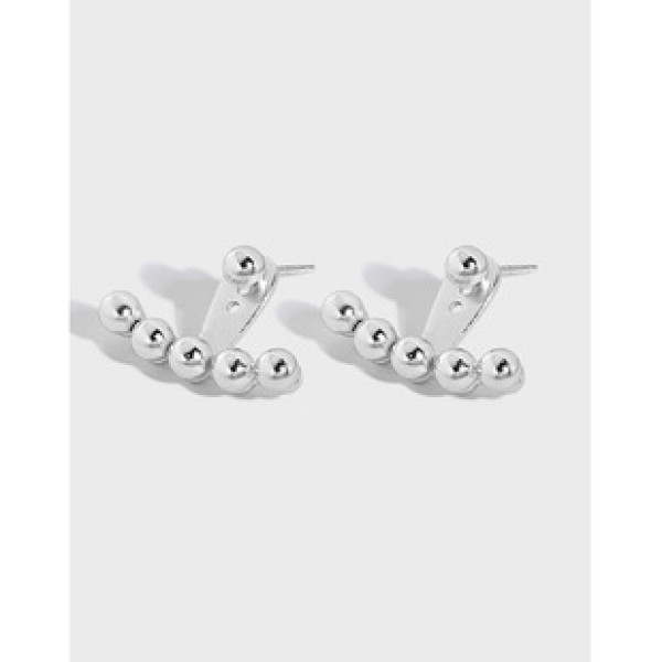 A33310 design minimalist geometric bead qualitys925 sterling silver earr earrings