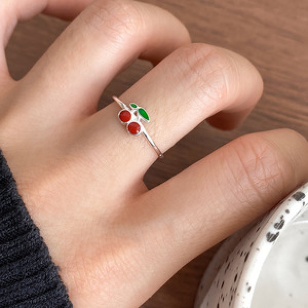 A45927 s925 sterling silver trendy sweet dainty simple elegant cute ring