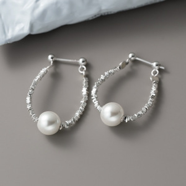 A45925 s925 sterling silver trendy sweet stud earrings