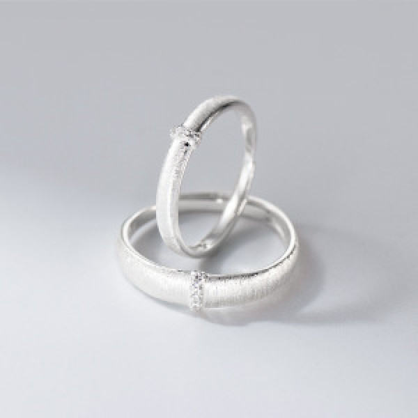 A46442 s925 sterling silver simple rhinestone ring