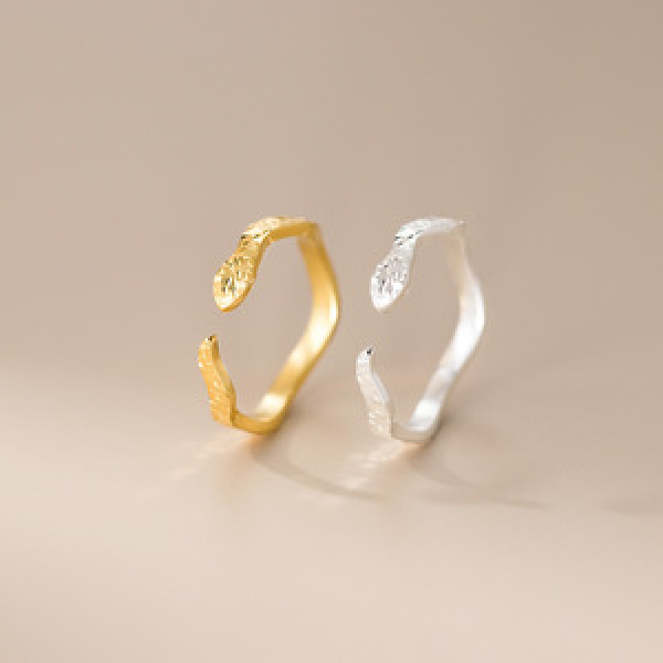 A45310 s925 sterling silver trendy sweet serpent ring