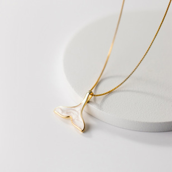 A42898 s925 silver simple geometric necklace