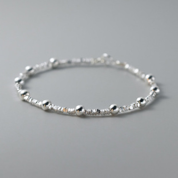 A40158 s925 sterling silver simple charm trendy elegant bracelet