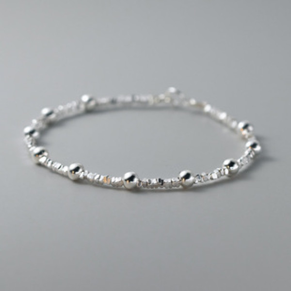 A40158 s925 sterling silver simple charm trendy elegant bracelet