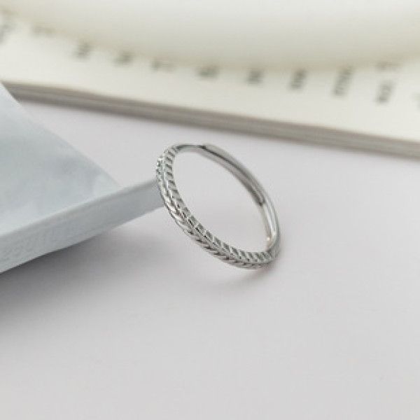 A43299 s925 sterling silver dainty elegant simple ring
