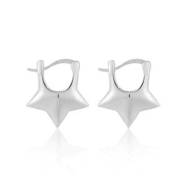 A44238 stars minimalist s925 sterling silver elegant earrings