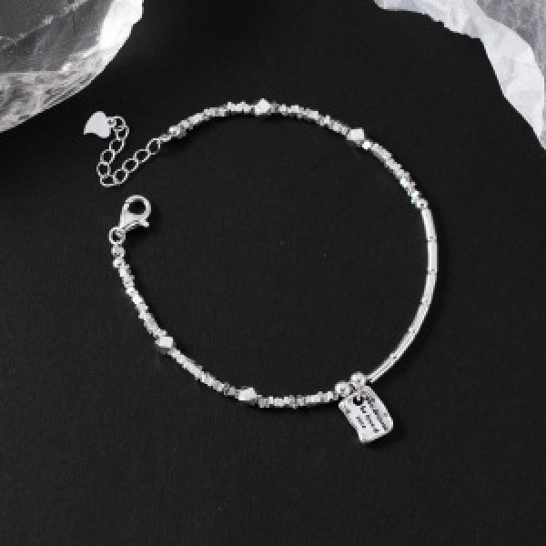A44563 s925 silver charm elegant geometric bracelet