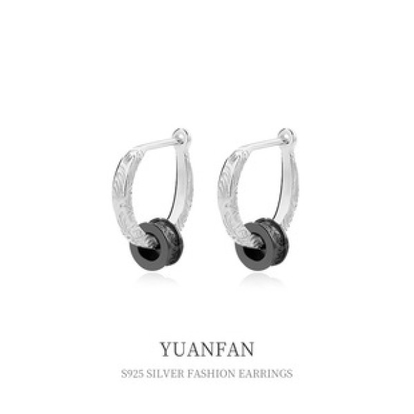 A38630 sterling silver unique fashion design earrings