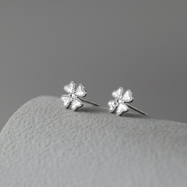 A45560 s925 sterling silver trendy sweet stud earrings
