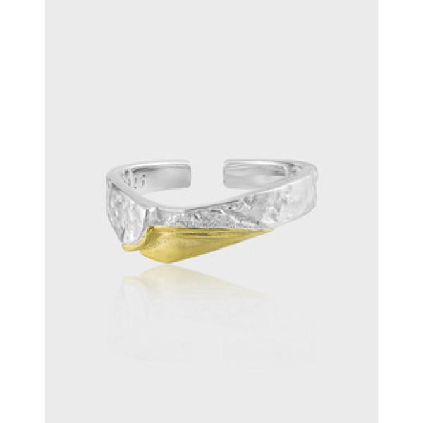 A39360 plated design unique quality geometric s925 sterling silver ring