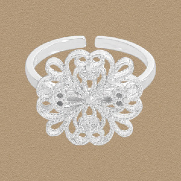 A44638 fashion hollowed flower sterling silver s925 ring