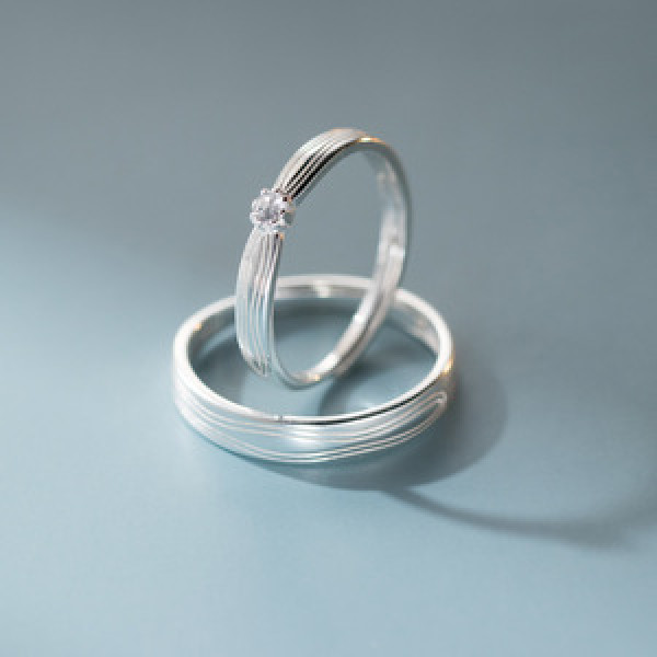 A43458 s925 silver fashion sweet unique weave bar ring