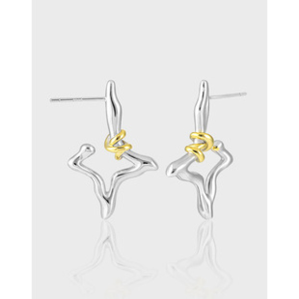 A40306 unique grade plated design s925 sterling silver stud earrings