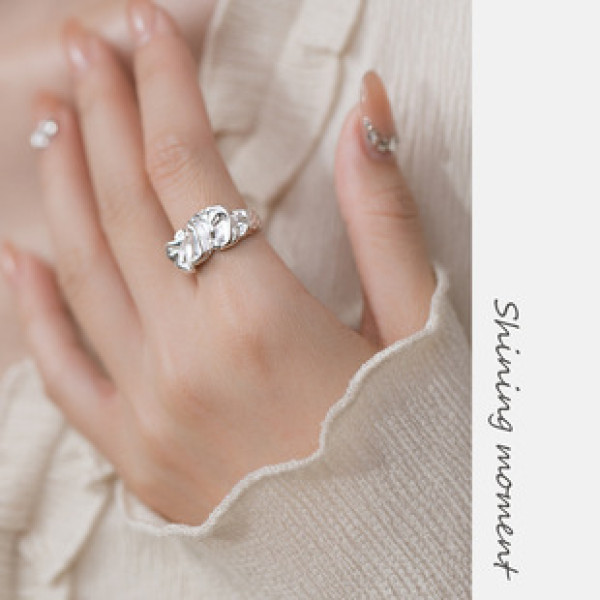 A39823 s925 sterling silver elegant design ring