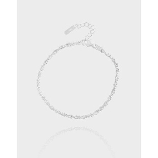 A38675 design minimalist bead charm sterling silver s925 bracelet