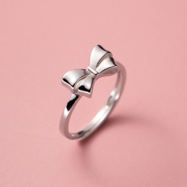 A39214 s925 sterling silver sweet butterfly ring