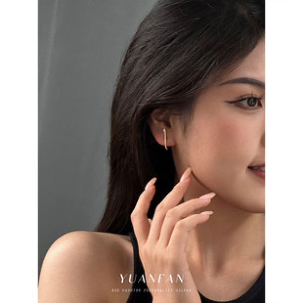 A43078 s925 sterling silver unique stud earrings