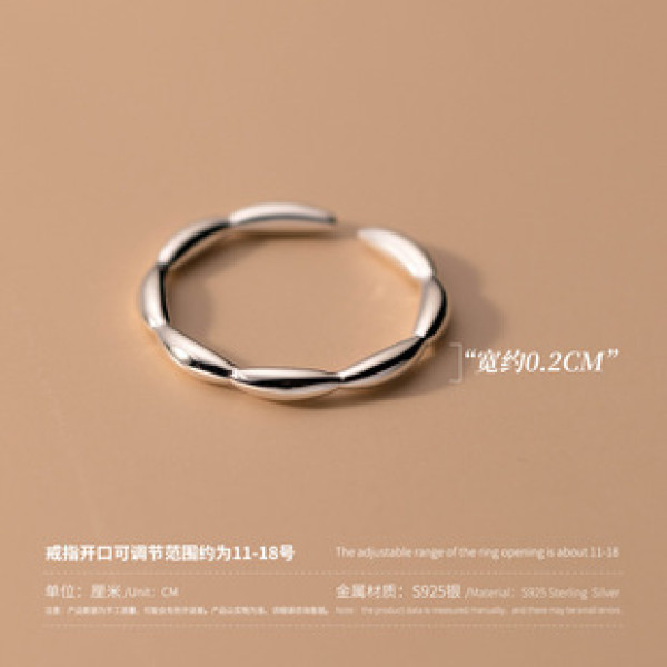 A38298 s925 sterling silver trendy design elegant ring
