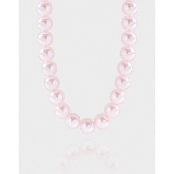 A42621 design pink pearl sterling silver s925 necklace