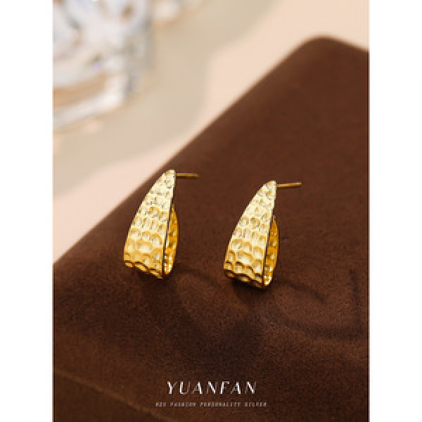 A43683 s925 sterling silver unique stud simple fashion earrings