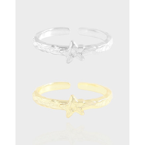 A41722 design wrinkled stars sterling silver s925 ring