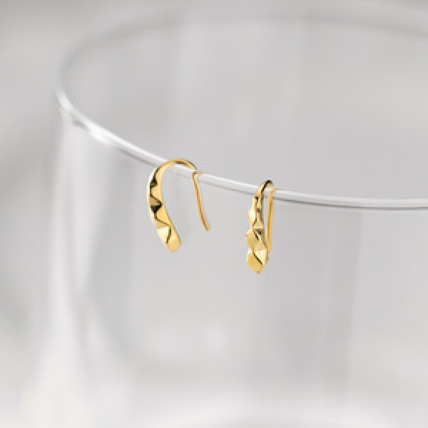 A45159 s925 sterling silver trendy sweet geometric rhombic stud earrings