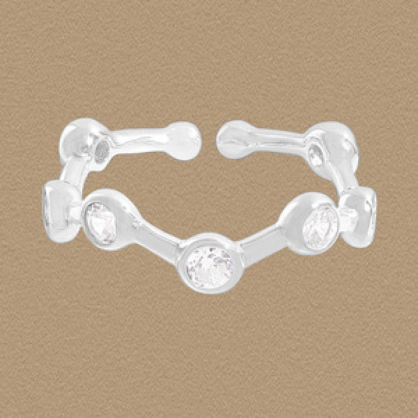 A45089 cubic zirconia sterling silver s925 ring