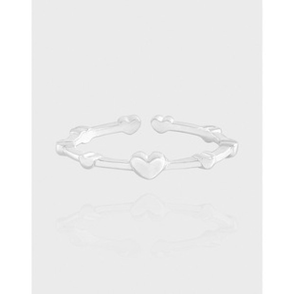 A42632 design heart sterling silver s925 ring