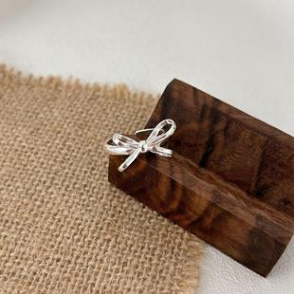 A43218 sterling silver butterfly simple fashion adjustable ring