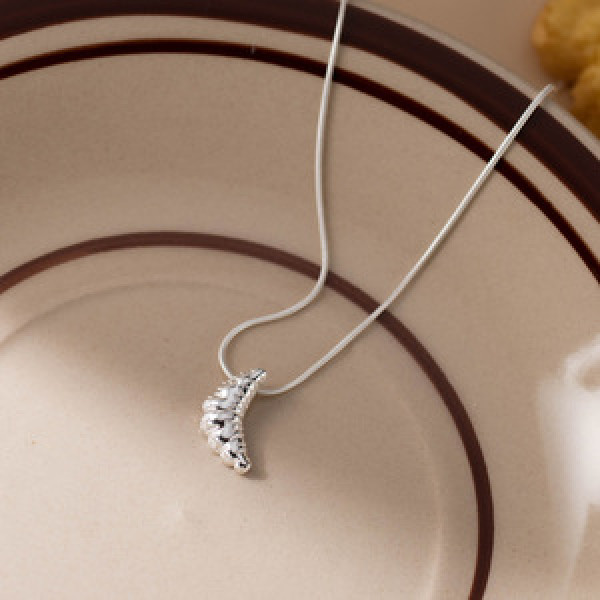 A44384 s925 silver trendy sweet unique necklace