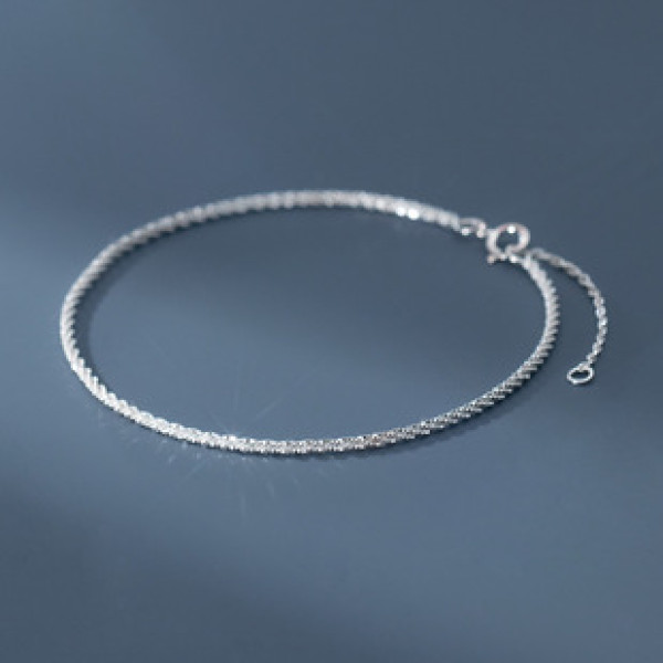 A41777 s925 sterling silver starts charm bracelet