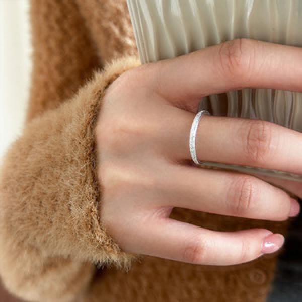 A45722 silver simple unique circle elegant hot ring