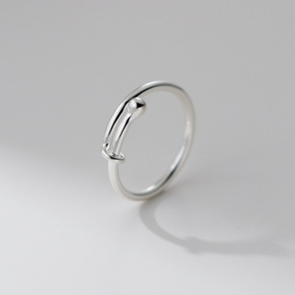 A42988 s925 sterling silver fashion simple ring