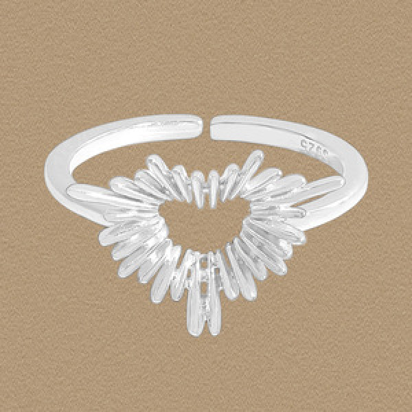 A45496 heart sterling silver s925 heartshape ring