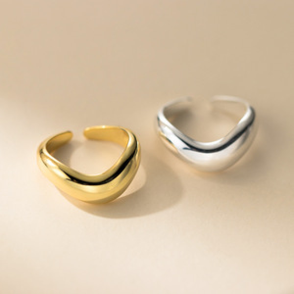 A45498 s925 sterling silver trendy sweet dainty ring