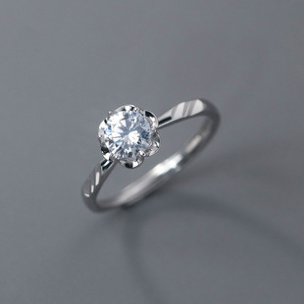 A38451 s925 sterling silver rhinestone trendy design elegant ring